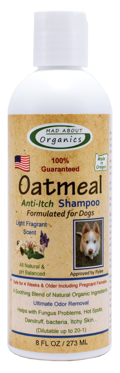 MAD ABOUT ORGANICS Anti Itch Oatmeal Dog Shampoo