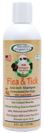 MAD ABOUT ORGANICS Flea and Tick Anti- Itch Dog Shampoo
