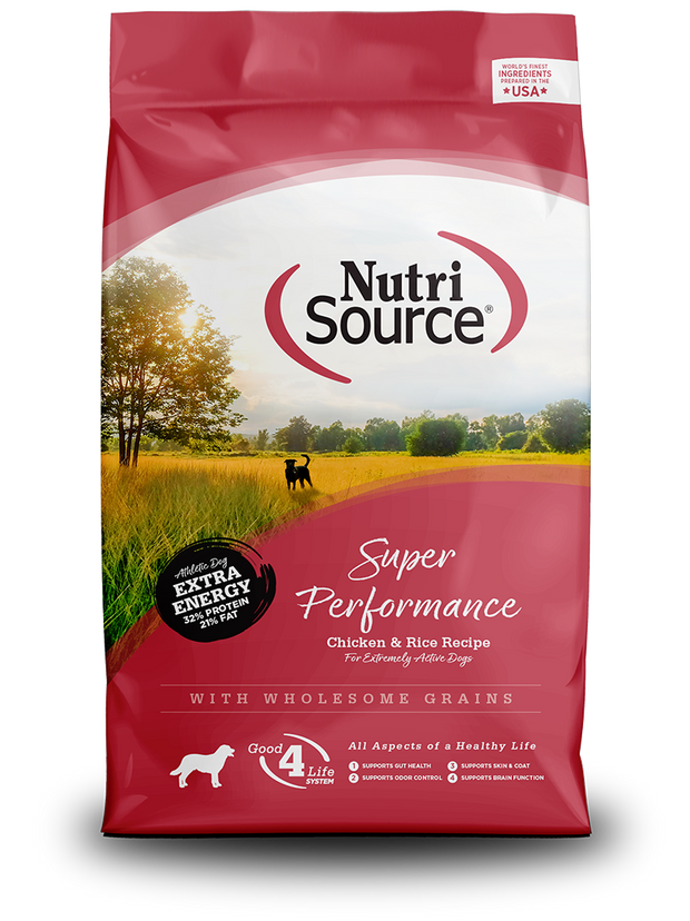 NUTRI SOURCE Super Performance Chicken and Rice Dog food