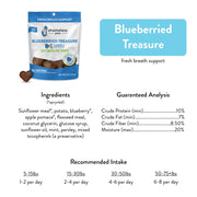 SHAMELESS PETS Blueberried Treasure Blueberry & Mint Soft Baked Dog Treats