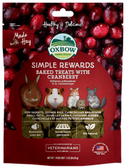 Oxbow Simple Rewards Baked Treats with Cranberry 3 Oz