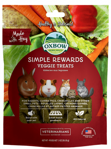Oxbow Simple Rewards Veggie Small Animal Treats- 3 Oz