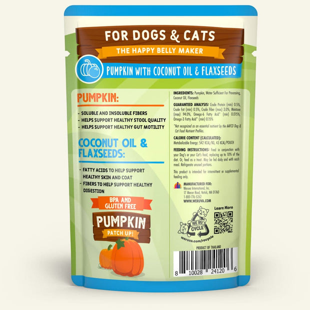 Weruva Pumpkin Patch Up with Coconut Oil & Flaxseeds Cat & Dog Supplement