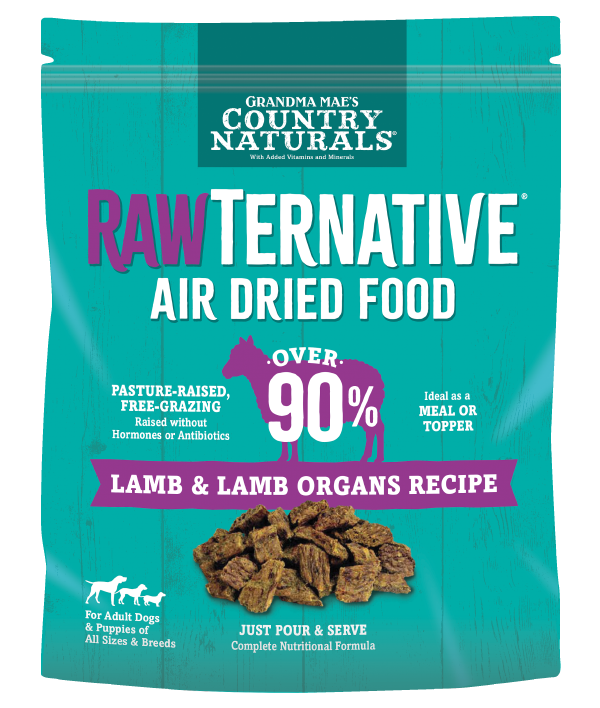 RAWTERNATIVE Lamb and Lamb Organs Recipe Air Dried Dog Food