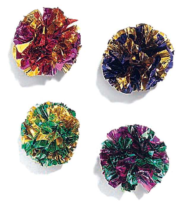 Ethical Cat Mylar Balls Cat Toy- Pack of 4