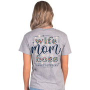 Simply Southern Mom Heather Gray Short Sleeve Shirt