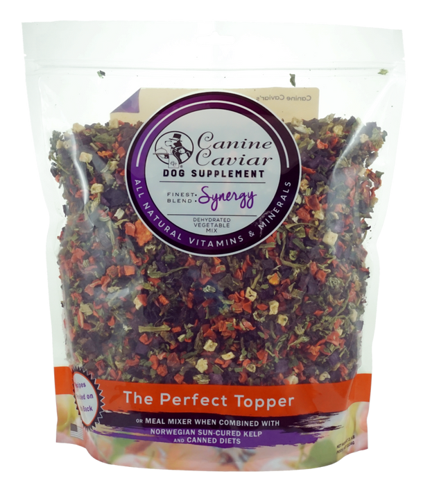 CANINE CAVIAR Synergy Dehydrated Vegetable Mix Dog Food Topper
