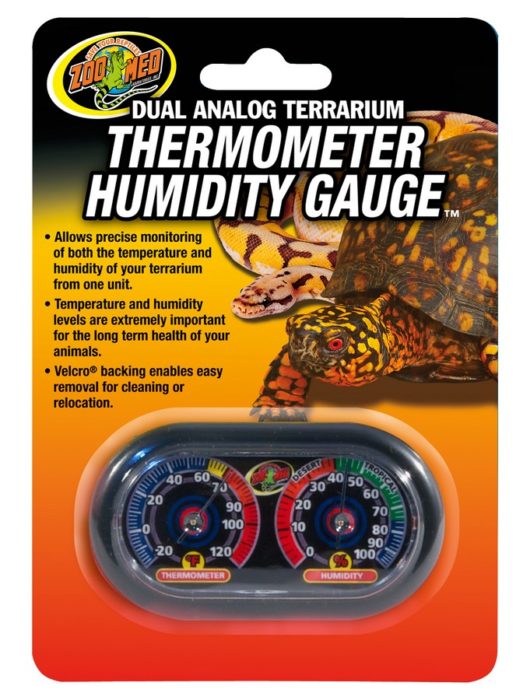 ZOO MED Analog Thermometer Humidity Gauge