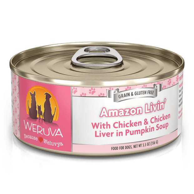 Weruva Classic Amazon Livin’ Chicken & Liver Dog Food - 5.5oz