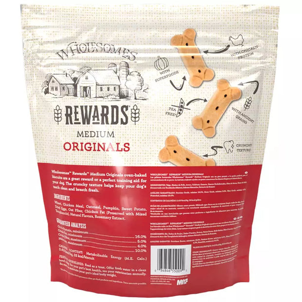 Wholesomes Gourmet Rewards Chicken Classic Original Oven Baked Dog Treats