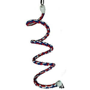 A&E Happy Beaks Cotton Rope Boing with Bell Bird Toy