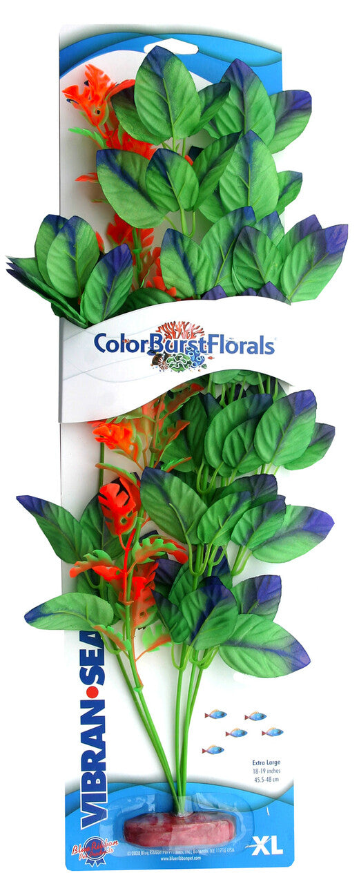 Blue Ribbon Colorburst Florals Melon Leaf Silk Plant -Green