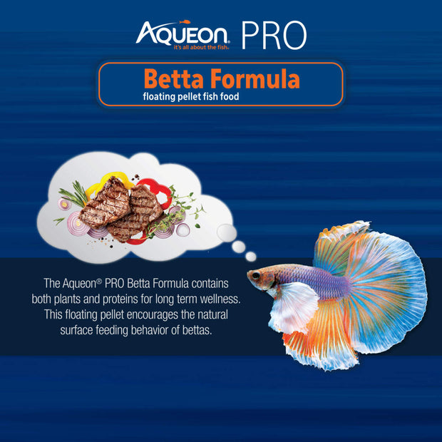 Aqueon Pro Betta Pellet Fish Food
