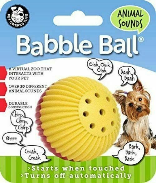 PET QWERKS Babble Ball Talking Dog Toy