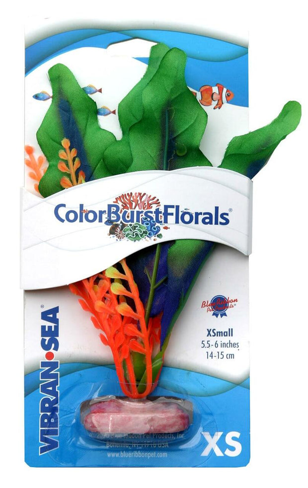 Blue Ribbon Colorburst Florals Waffle Leaf Silk Plant -Green