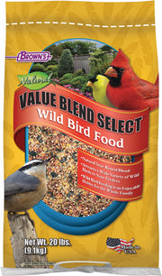 BROWNS Value Blend Select Wild Bird Food- 20 Lb