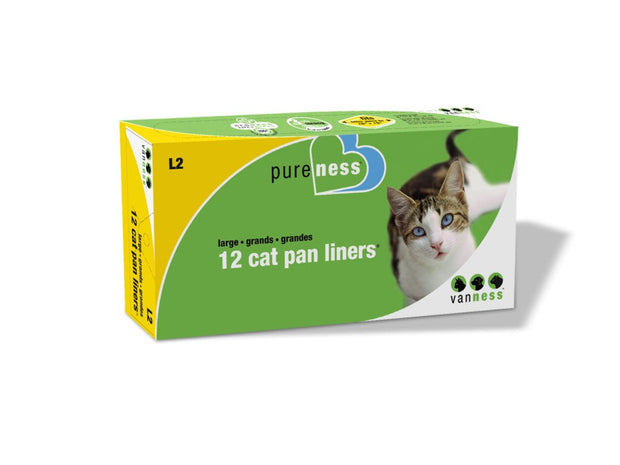 VAN NESS Cat Pan Liners - LG 12 Ct