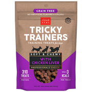 Cloud Star Tricky Trainers Soft & Chewy Grain Free Chicken Liver Dog Treats