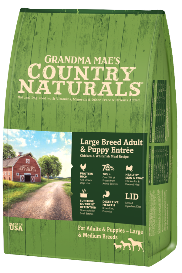 COUNTRY NATURALS Large Breed Puppy + Adult Recipe Dog Food