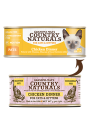 COUNTRY NATURALS Grain Free Chicken Pate (No Fish) Canned Cat Food-  For Cats + Kittens