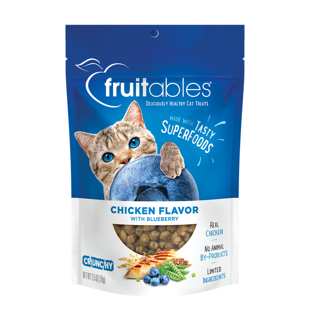 FRUITABLES Cat Treat- Chicken and Blueberry 2.5 oz