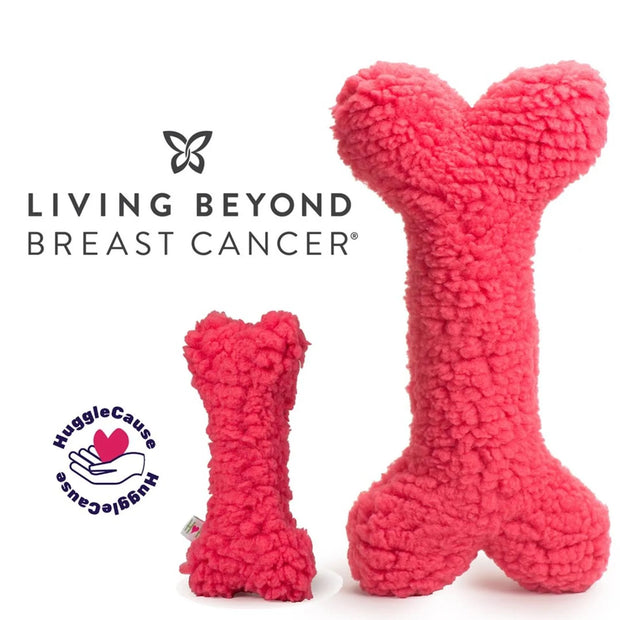 Hugglehounds Breast Cancer Awareness Huggle Fleece  Dog Toy- Various Sizes