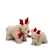 Hugglehounds Snuggles Reindeer Holiday Squooshie- Dog Toy