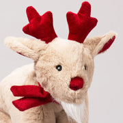 Hugglehounds Snuggles Reindeer Holiday Squooshie- Dog Toy