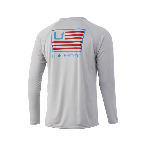 HUK & BARS PURSUIT MENS  LONG SLEEVE - Oyster- CLEARANCE
