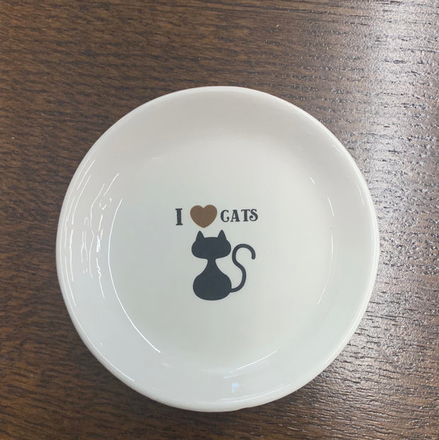 Ethical Cat "I Love Cats" Cat Dish 5"