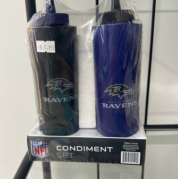 Baltimore Ravens Condiment Set