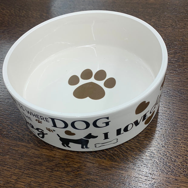 Ethical Pet "I Love Dogs" Dog Dish- Various Sizes