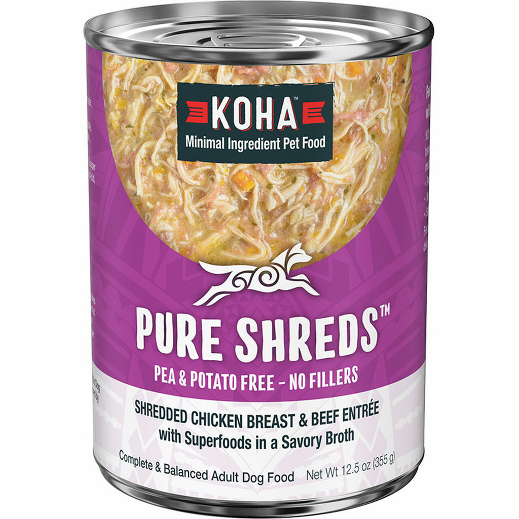 Shredded chicken shop dog food