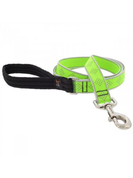 LupinePet High Light Dog Collar and Dog Leash - Green Diamond - MADE IN THE USA