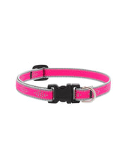 LupinePet High Light Dog Collar and Dog Leash - Pink Diamond - MADE IN THE USA