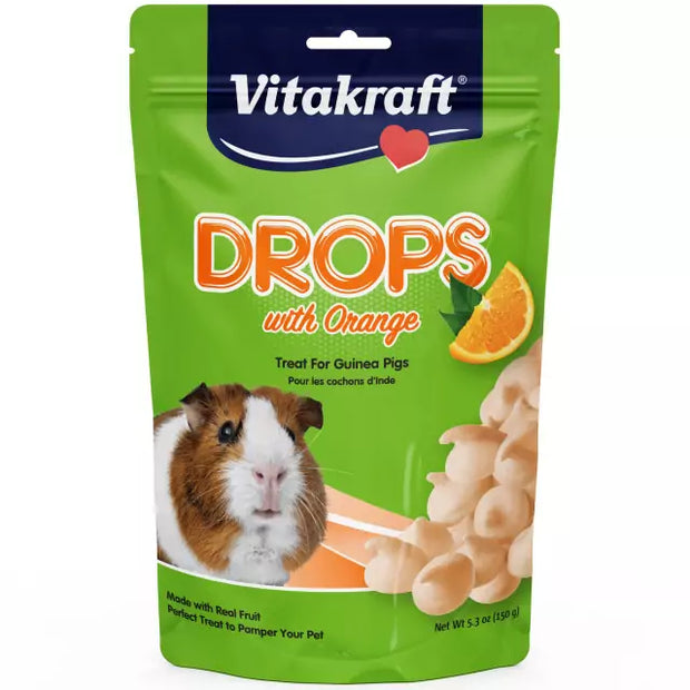VITAKRAFT Drops With Orange for Guinea Pigs- 5.3 oz
