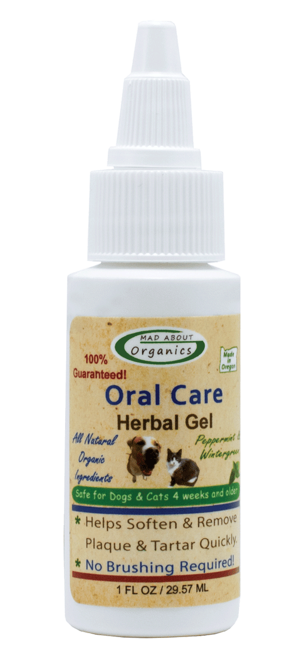 MAD ABOUT ORGANICS Oral Care Herbal Gel - For Dogs and Cats