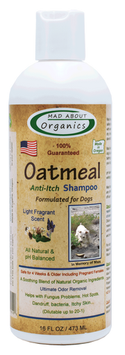 MAD ABOUT ORGANICS Anti Itch Oatmeal Dog Shampoo