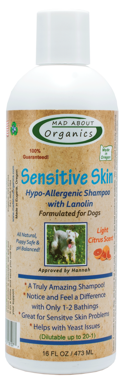 MAD ABOUT ORGANICS Sensitive Skin Dog Shampoo