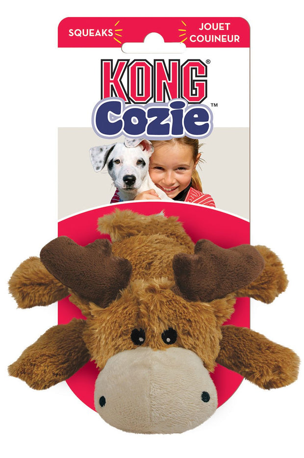 KONG Cozie Marvin Moose Dog Plush Toy - Med/Lg