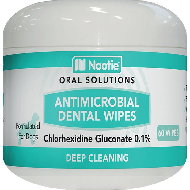 Nootie Antimicrobial Dental Wipes for Dogs