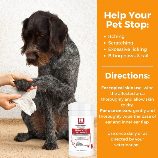 Medicated wipes for dogs hot sale