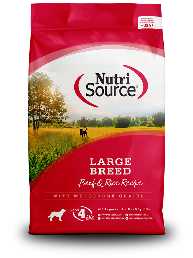 NUTRI SOURCE Large Breed Beef and Rice Dog food