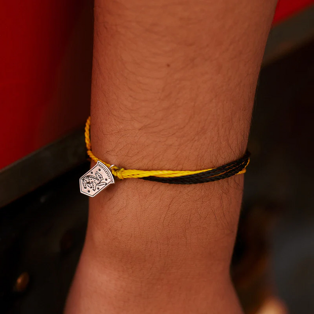 Pura Vida Hufflepuff House Charm Yellow Bracelet Mission Pet
