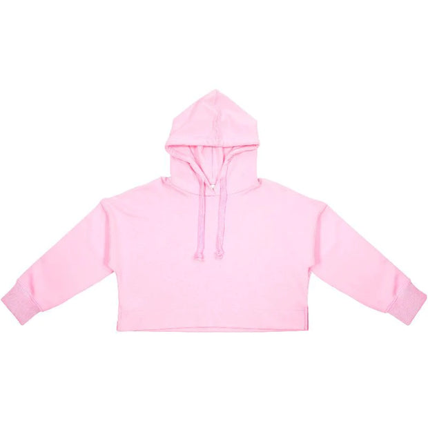 Simply Southern Supersoft Hoodie Cropped- Pink