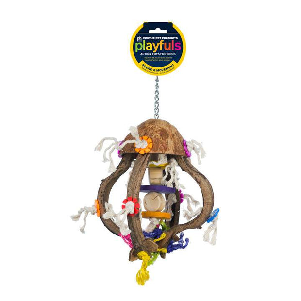 PREVUE Jellyfish Bird Toy- Ideal for medium, large and x-large birds