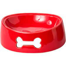 Ethical Pet Red Bone Dog Dish