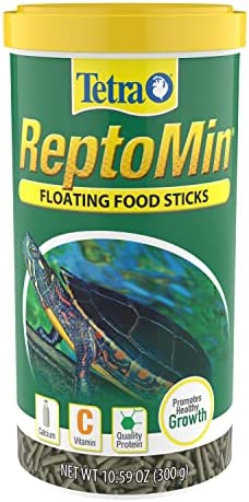TETRA Reptomin Floating Food Sticks for aquatic turtles, newts, and frogs