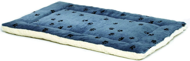 Midwest Quiet Time Reversible Pet Bed - Blue -Various Sizes
