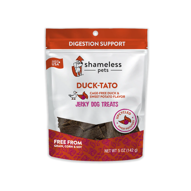 SHAMELESS PETS Duck- Tato Duck & Sweet Potato Jerky Bite Dog Treats